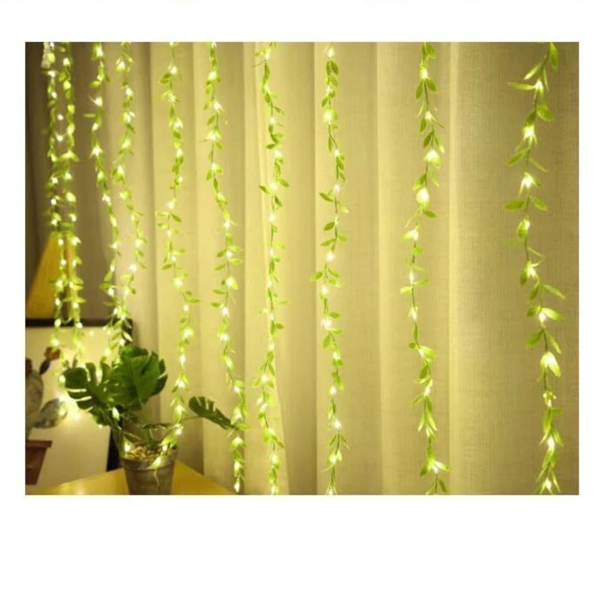 Green Leaf Curtain Ultra Bright Light