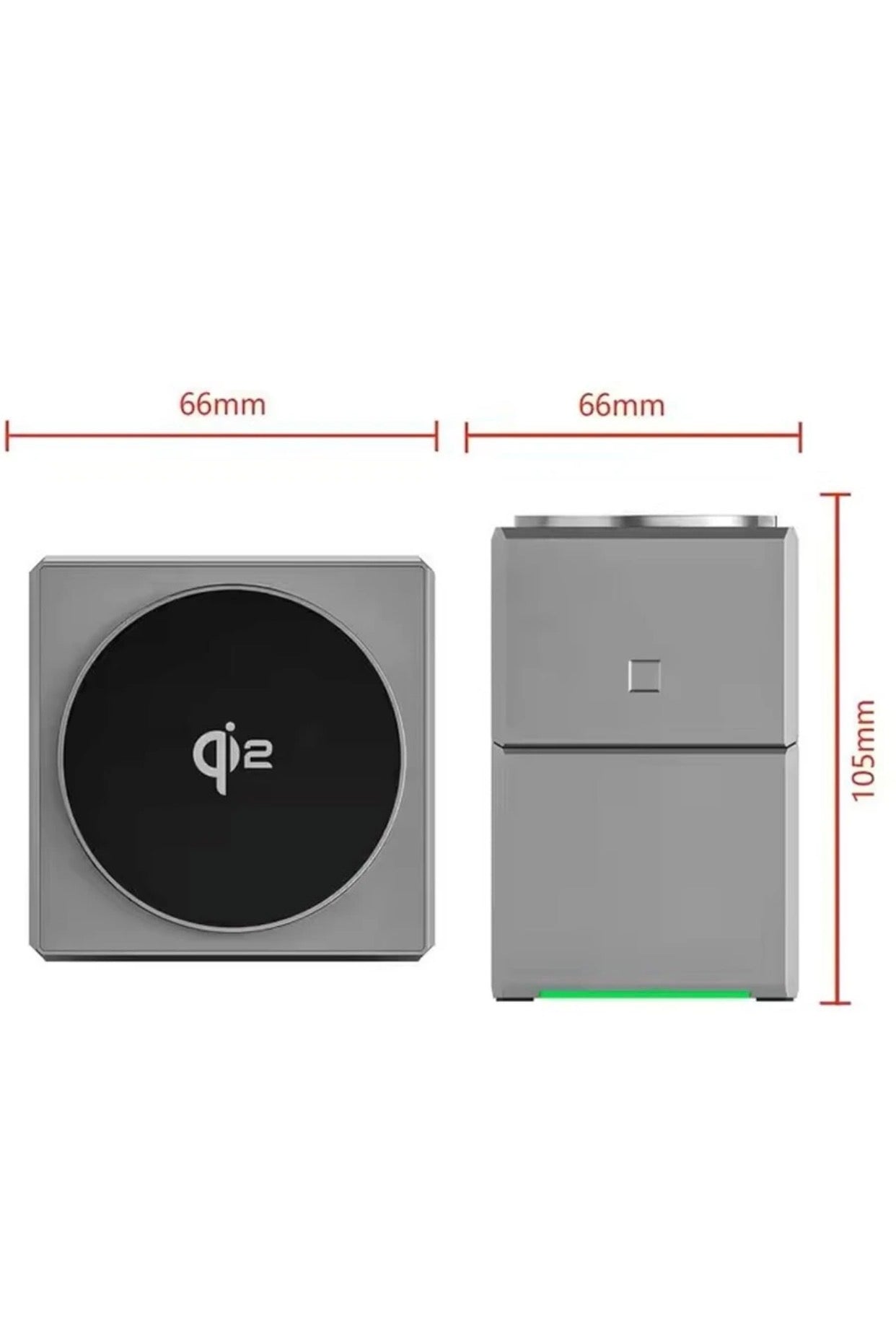 Super Fast Touch Rotating 3 in 1 Magnetic Wireless Charger Compatible for Magsafe iPhone 16 15 Pro Max iWatch Ultra Series 10 9 Airpods | Smart Touch Control Rotation | Travel