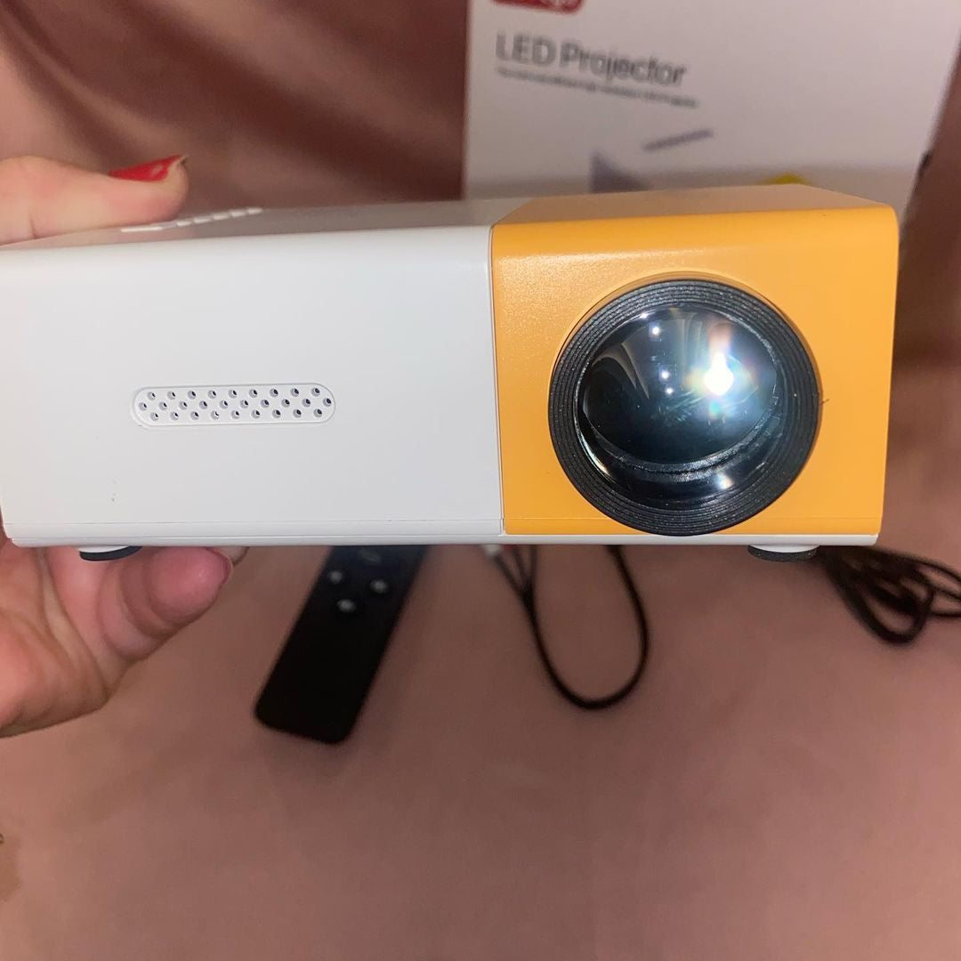 Mini Portable (600 Lumens Video 1080P)High Resolution LED Projector YG-300