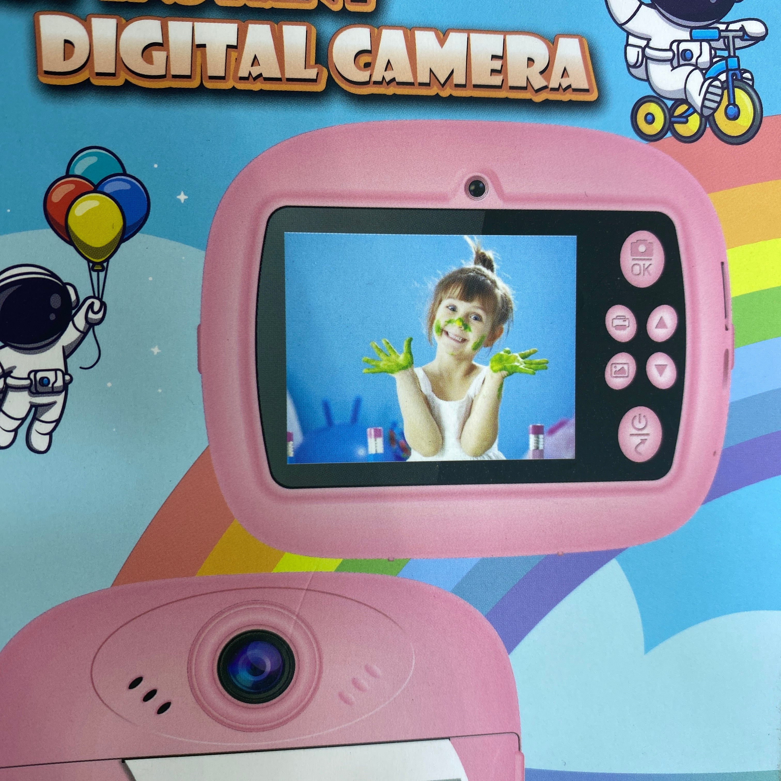 Kids Instant Digital Print Camera Mini Digital Photo with Games | Fun Learning Toy for Boys & Girls Ages 4-18 .Ideal Gift for Kids (Blue/Pink)
