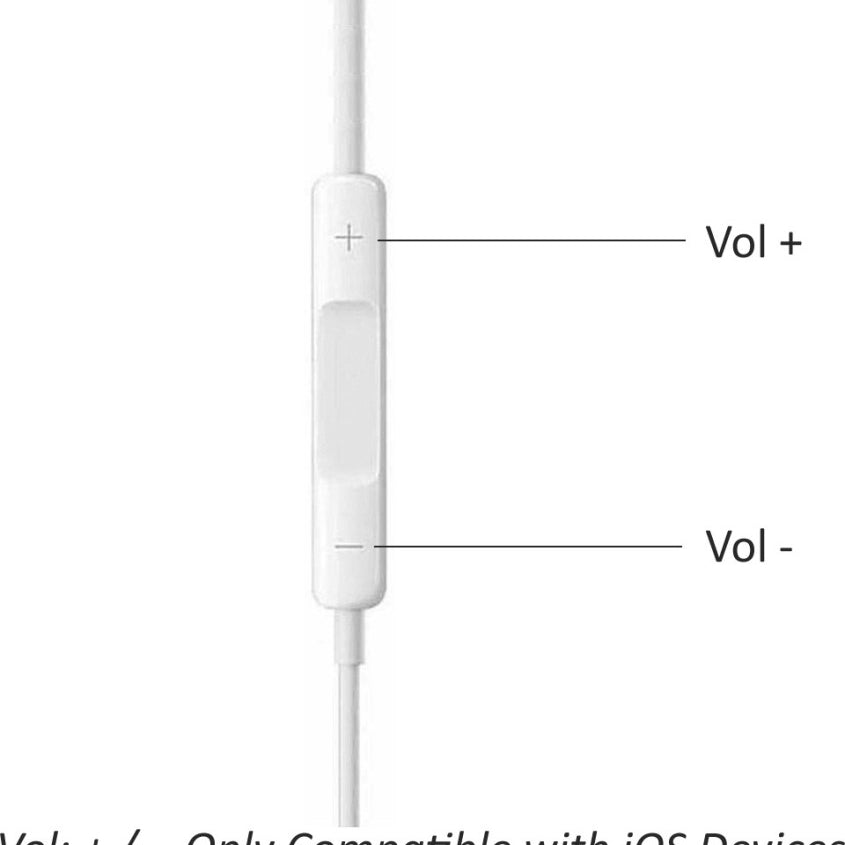Wired Earphone Handsfree with Mic & Volume Controller Compatible with i /Phone 14/13/12/11 Pro Max Xs/XR/X/7/8+