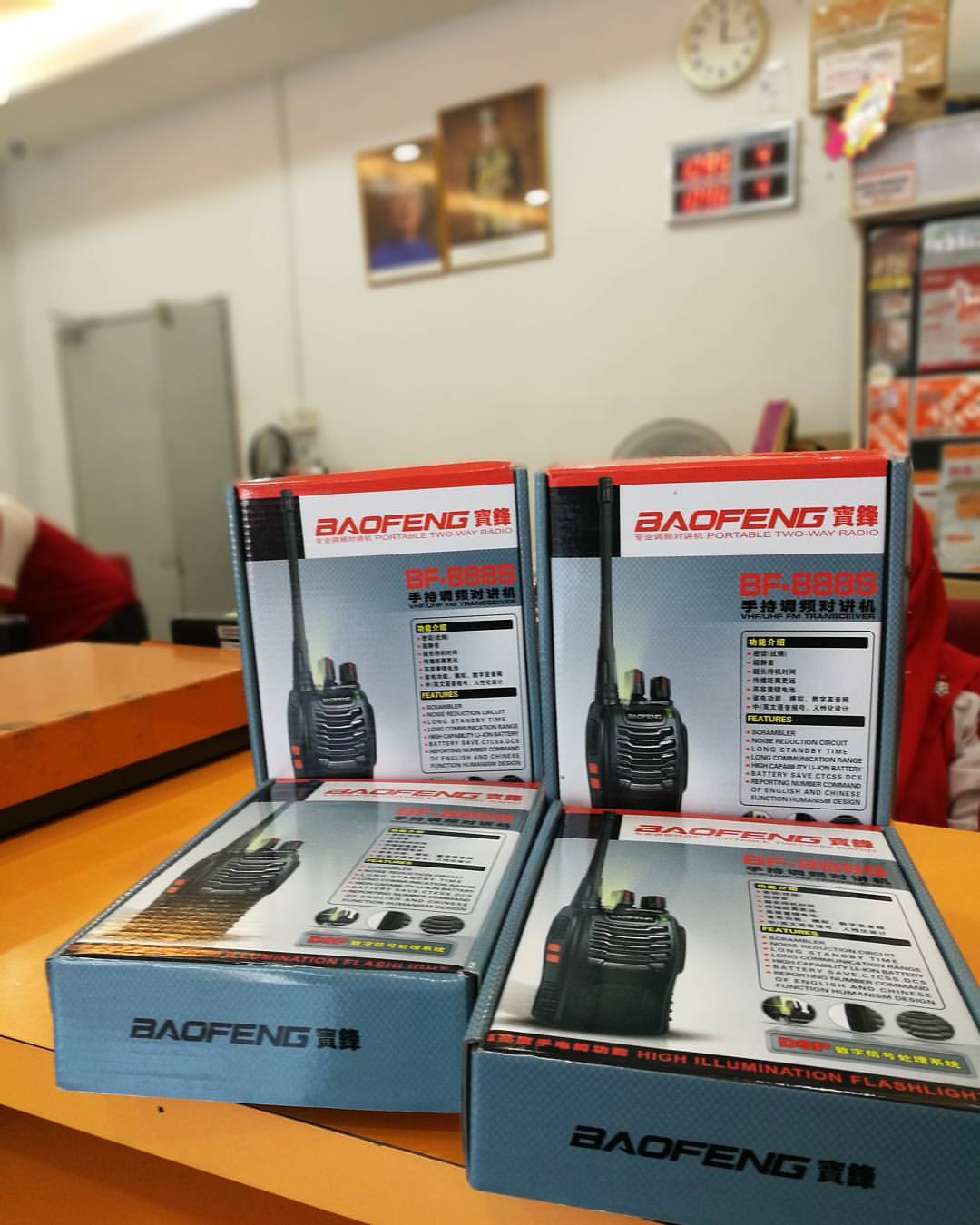 BaoFeng BF-888S Walkie Talkie 2 Way Radio Long Range (Black, 2 Pieces)