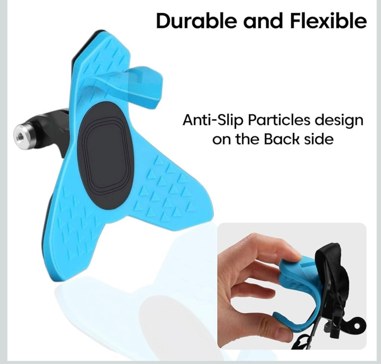 Helmet Chin Strap Mount with Mobile Clip & Screw Compatible with All Smart Phones GoPro