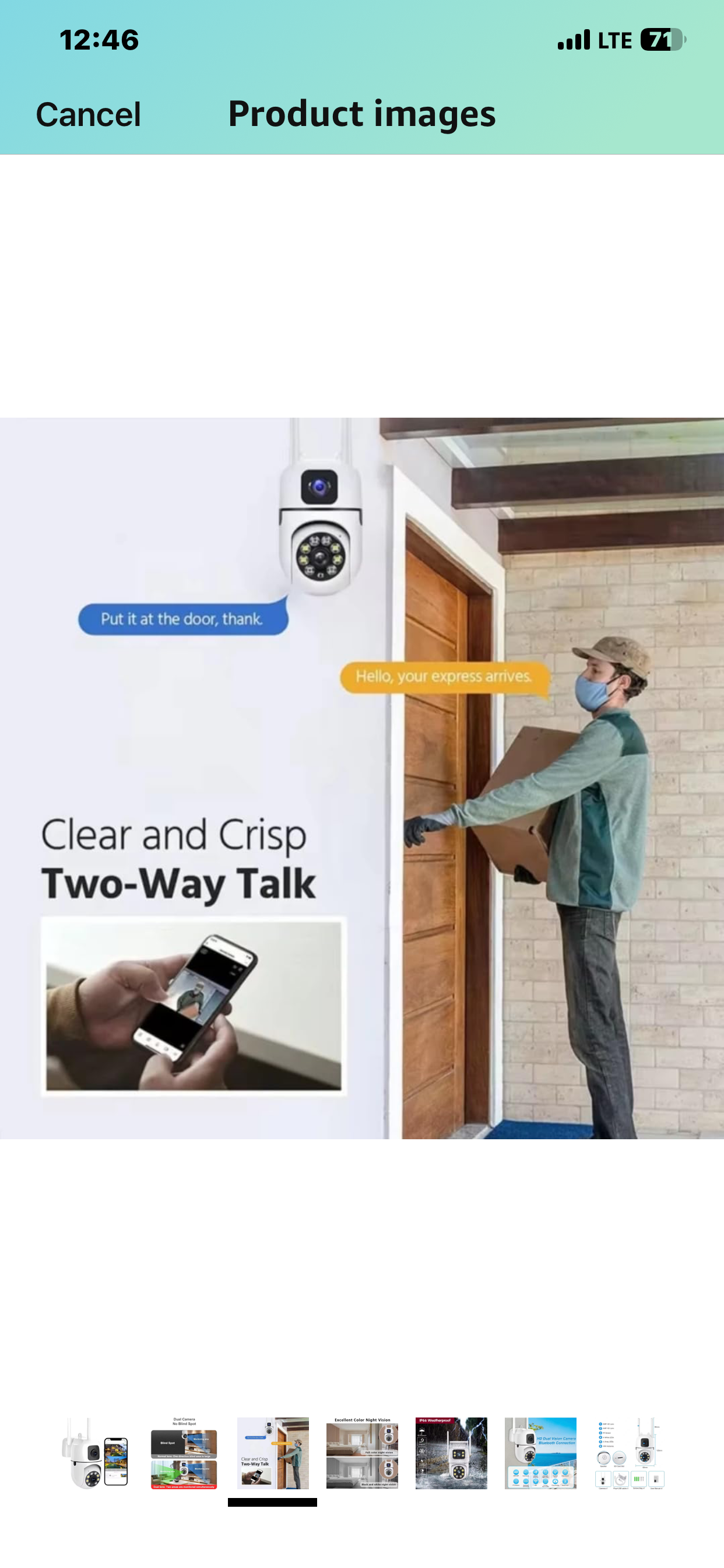 Dual Lens Hd 3MP+3MP 1080P 360° Pan & Tilt Home Security Camera