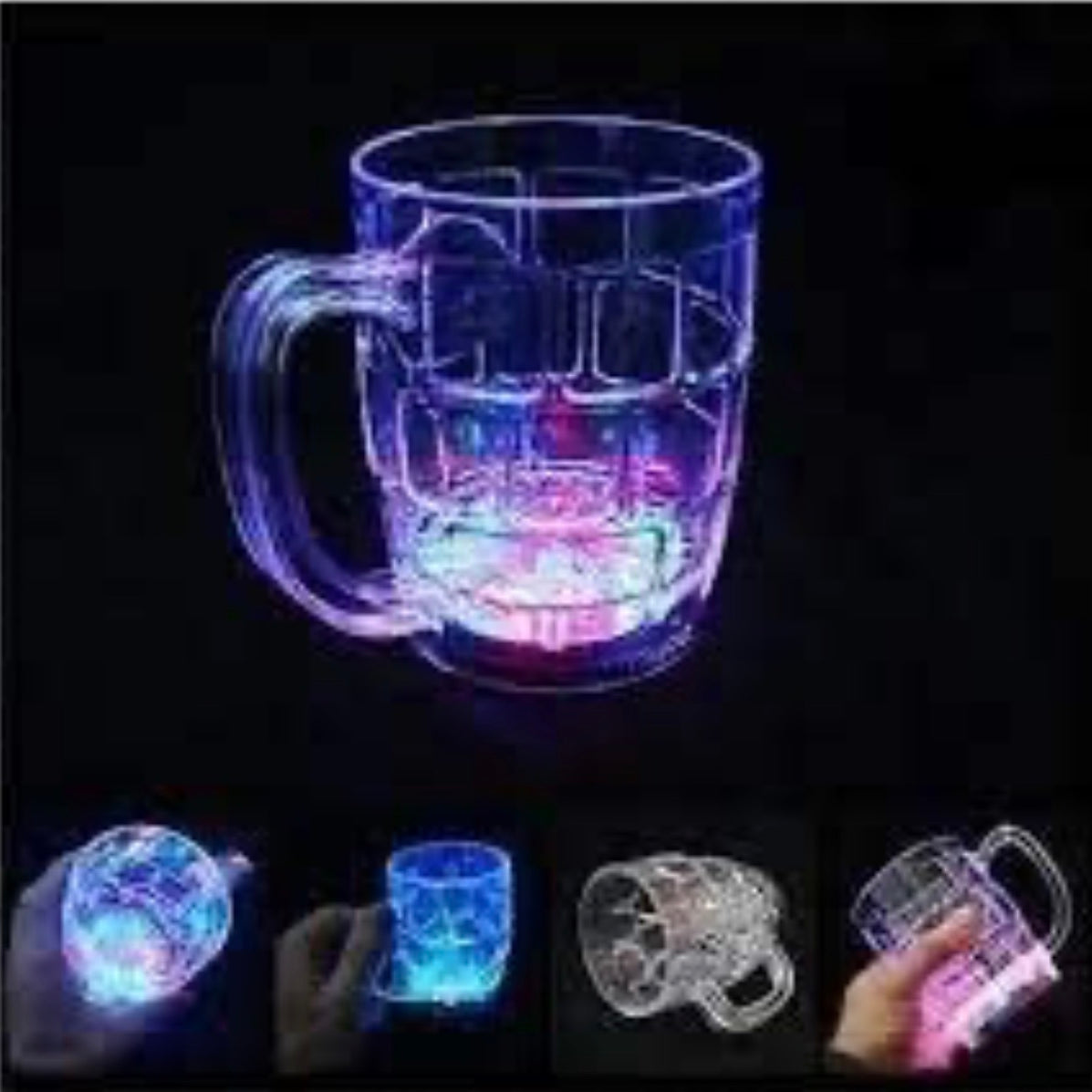 Inductive Rainbow Color Changing LED Mug - Magic Light-Up Cup for Kids and Parties (Set of 1)