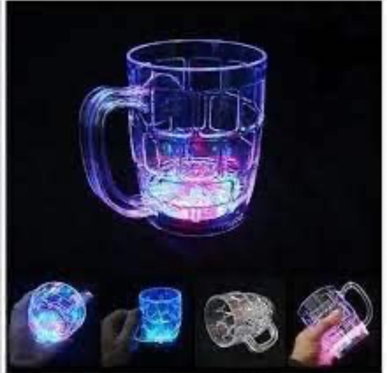 Inductive Rainbow Color Changing LED Mug - Magic Light-Up Cup for Kids and Parties (Set of 1)