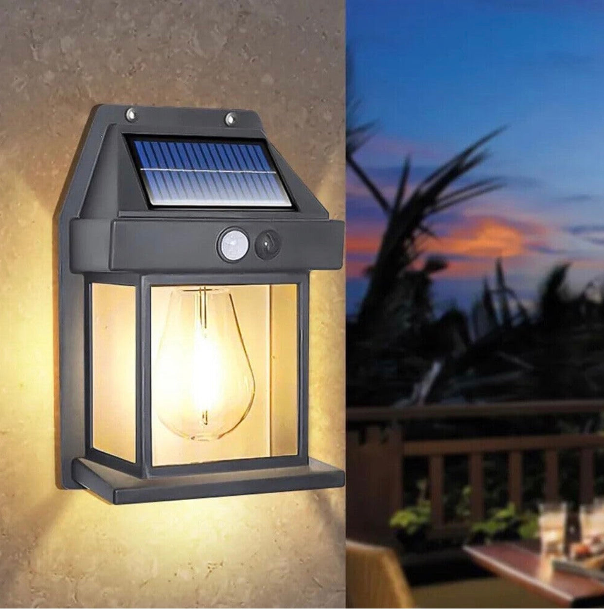 Solar Wall Lantern With Three Modes