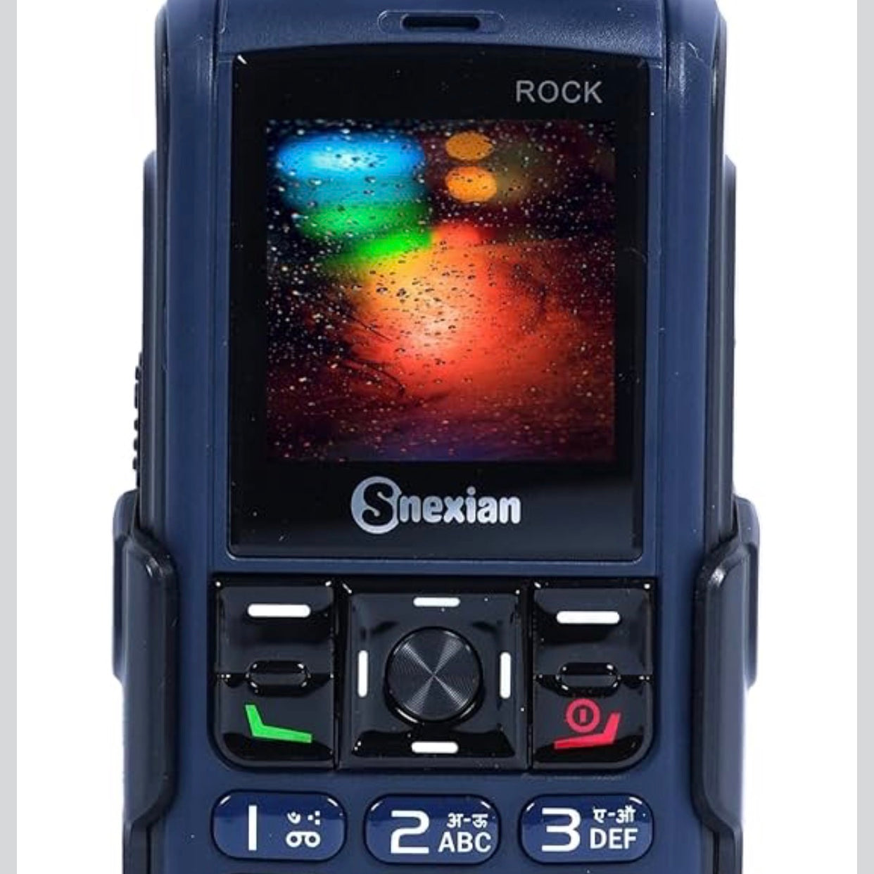 All-New Rock Power MAX Unique Design Dual Sim |Keypad Mobile| with 1.8" Display | Voice Changer | Call Recording | Big Battery | Wireless FM | Digital Camera | Feature Phone | Torch | Blue