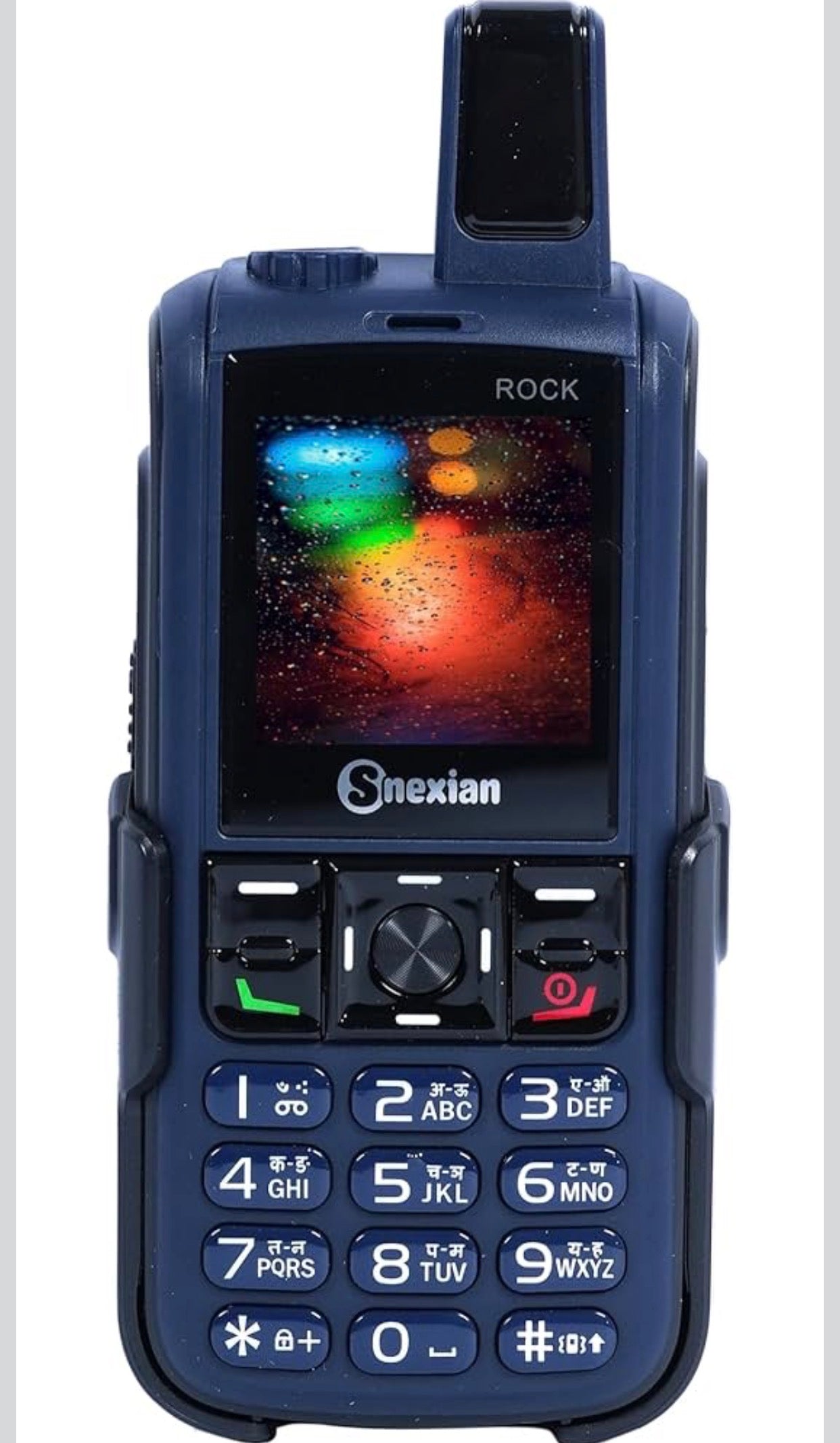 All-New Rock Power MAX Unique Design Dual Sim |Keypad Mobile| with 1.8" Display | Voice Changer | Call Recording | Big Battery | Wireless FM | Digital Camera | Feature Phone | Torch | Blue