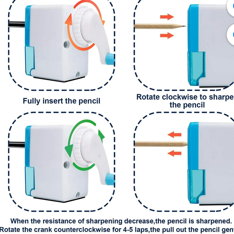 Pencil Sharpener, Manual Sharpener.