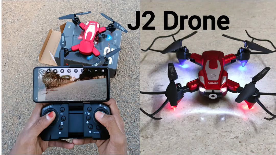 J2 Drone - Foldable Dual Camera Drone with HD Double Camera,