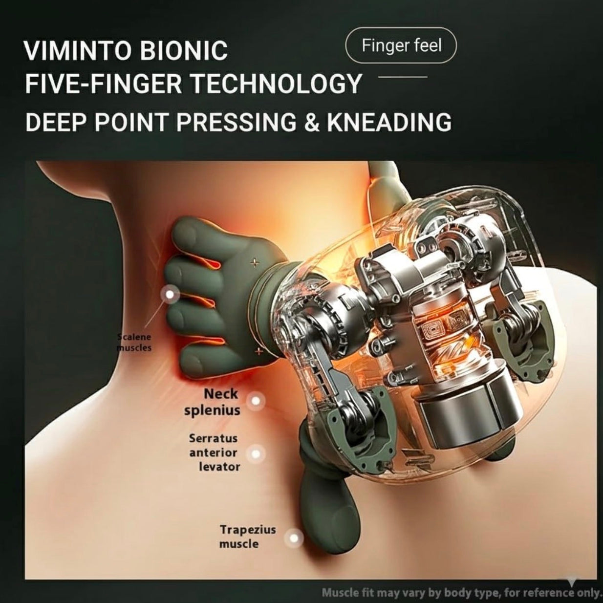 Heated Massager, Portable Shiatsu Neck and Back Massager, Electric Deep Tissue 4D Kneading Massage, Simulated Human Hand Design for Pain Relief and Muscle