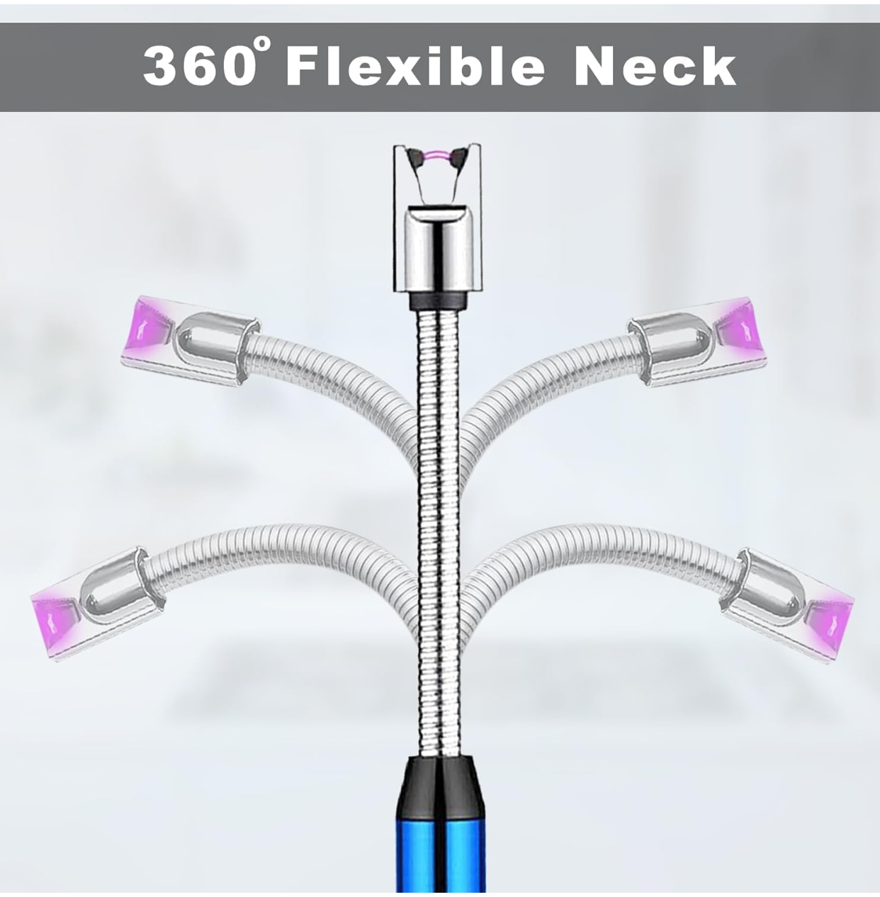 Rechargeable Electric Gas Lighter for Kitchen, Lighter for Gas Stove, Candles, Pooja, C-Type USB, Kitchen Tools, Multi Purpose - 360° Flexible & Windproof