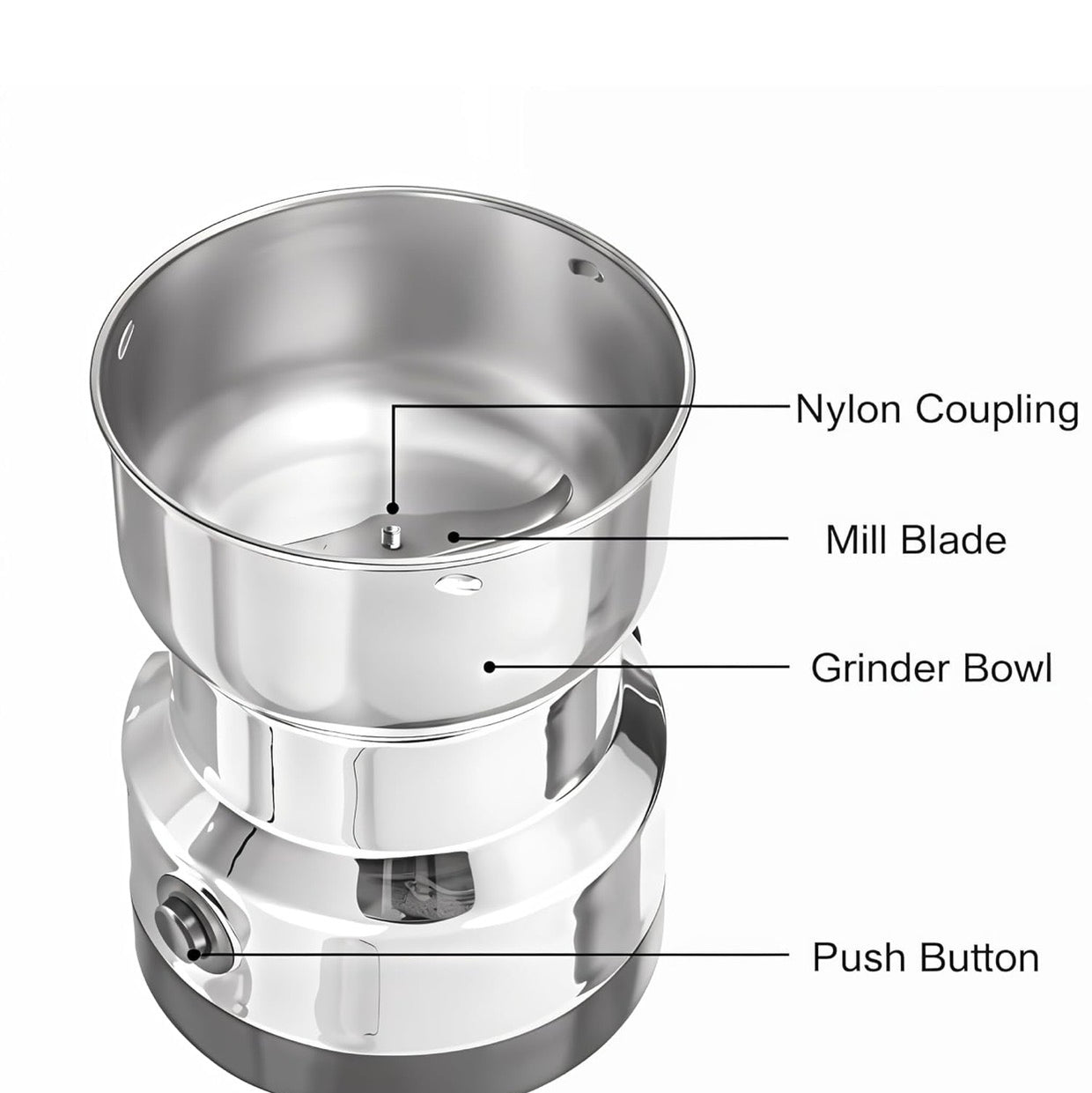 Multifunction Smash Machine Household Electric Cereals Grain Grinder Coffee Bean Seasonings Spices Milling Ultra Fine Dry Food Powder Machine