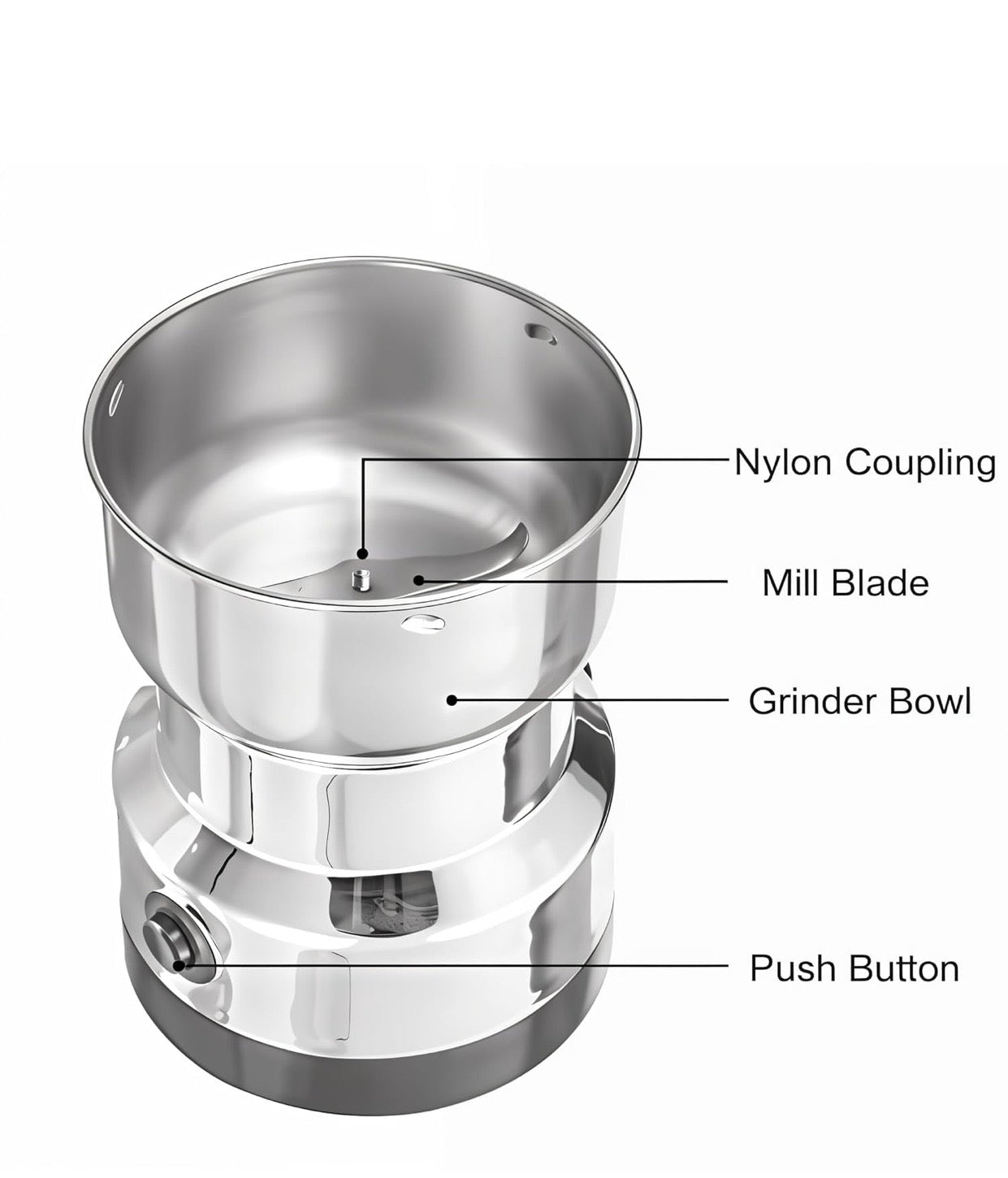 Multifunction Smash Machine Household Electric Cereals Grain Grinder Coffee Bean Seasonings Spices Milling Ultra Fine Dry Food Powder Machine