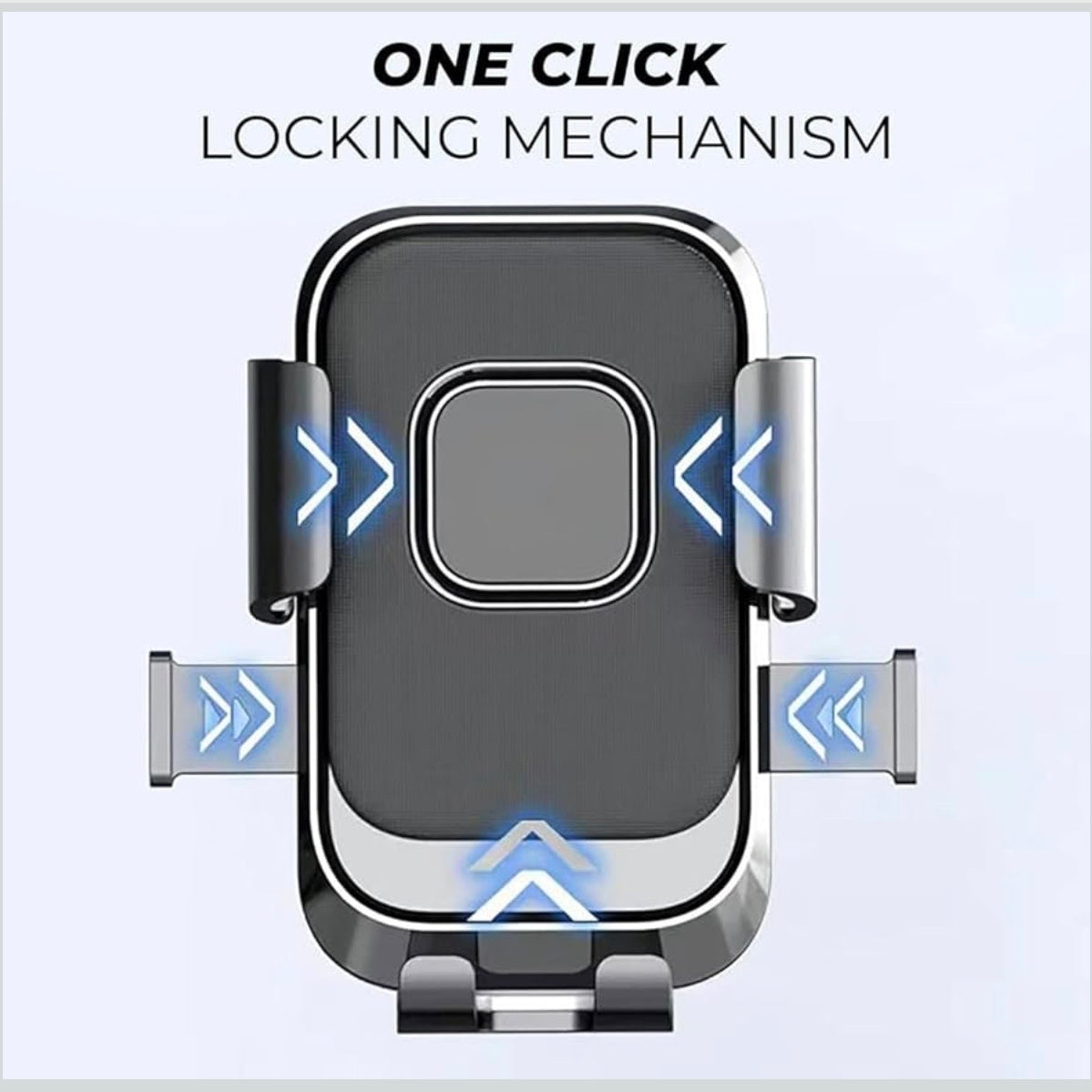 Bike Mobile Mirror Holder – One-Click Lock, Anti-Shake, 360° Rotation – Firm Grip Phone Mount for Scooty, Activa, Jupiter, Electric Scooters & Motorcycles