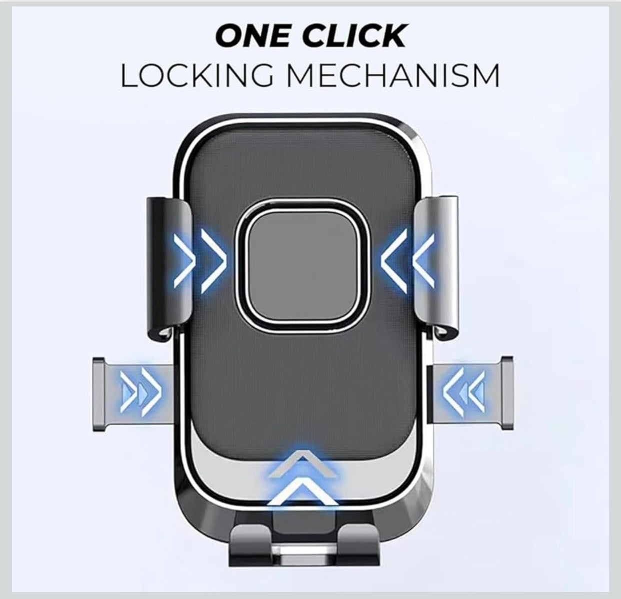 Bike Mobile Mirror Holder – One-Click Lock, Anti-Shake, 360° Rotation – Firm Grip Phone Mount for Scooty, Activa, Jupiter, Electric Scooters & Motorcycles