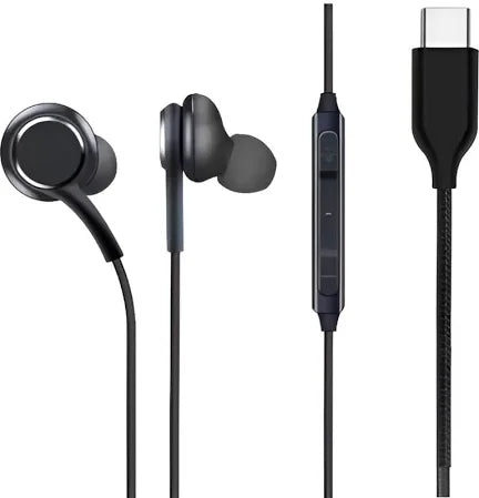 Type C Wired in Ear Earphones 14Mm Drivers 1.2 Meter
Durable Cable-Black