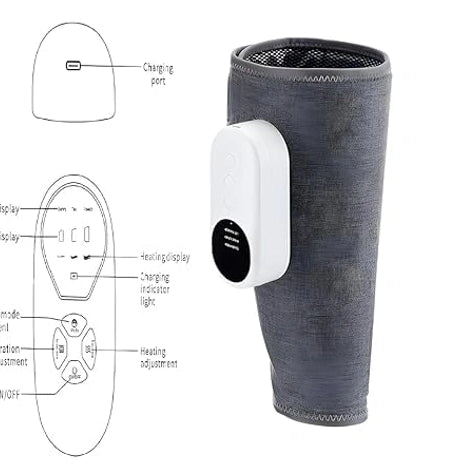 Leg Massager,Calf Massage Machine,3 Air Circulation Squeeze Massage,Heating Mode,Relax Calf Muscles,Relieve Pain,1Pair,Piece | Multicolor