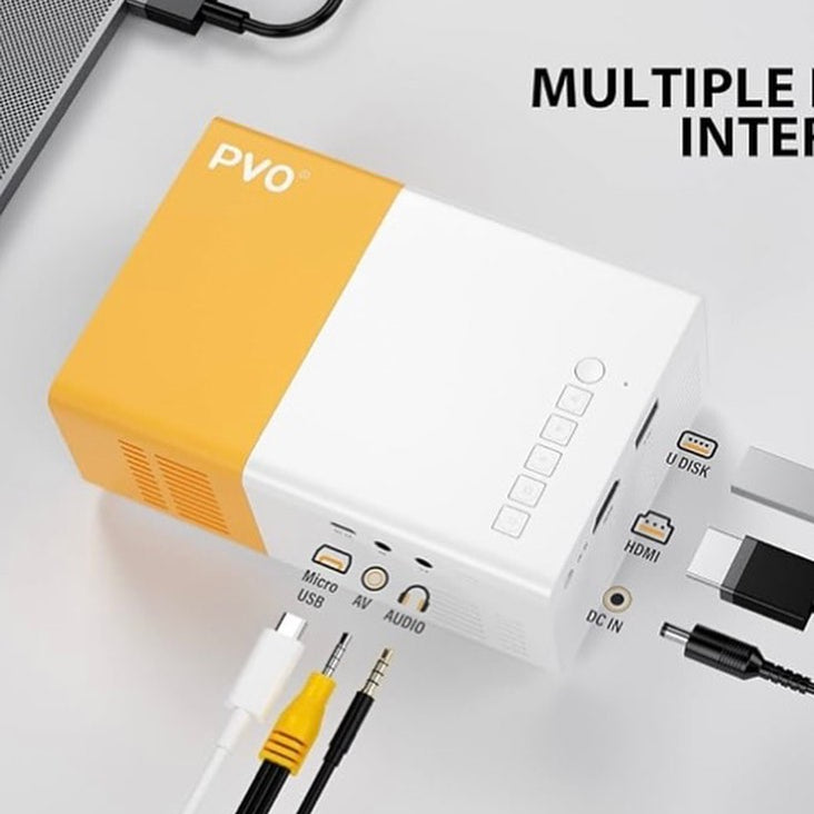 Mini Portable (600 Lumens Video 1080P)High Resolution LED Projector YG-300