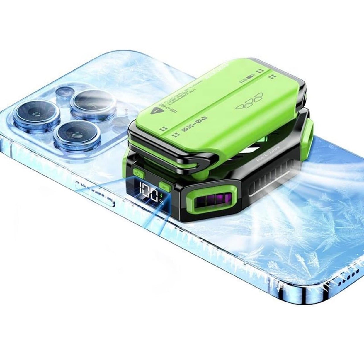 Magnetic Phone Cooler & Holder with Removable Battery | 7-Speed Semiconductor RGB Gaming Refrigeration | Portable External Radiator for Cooling Device and Smooth Working.