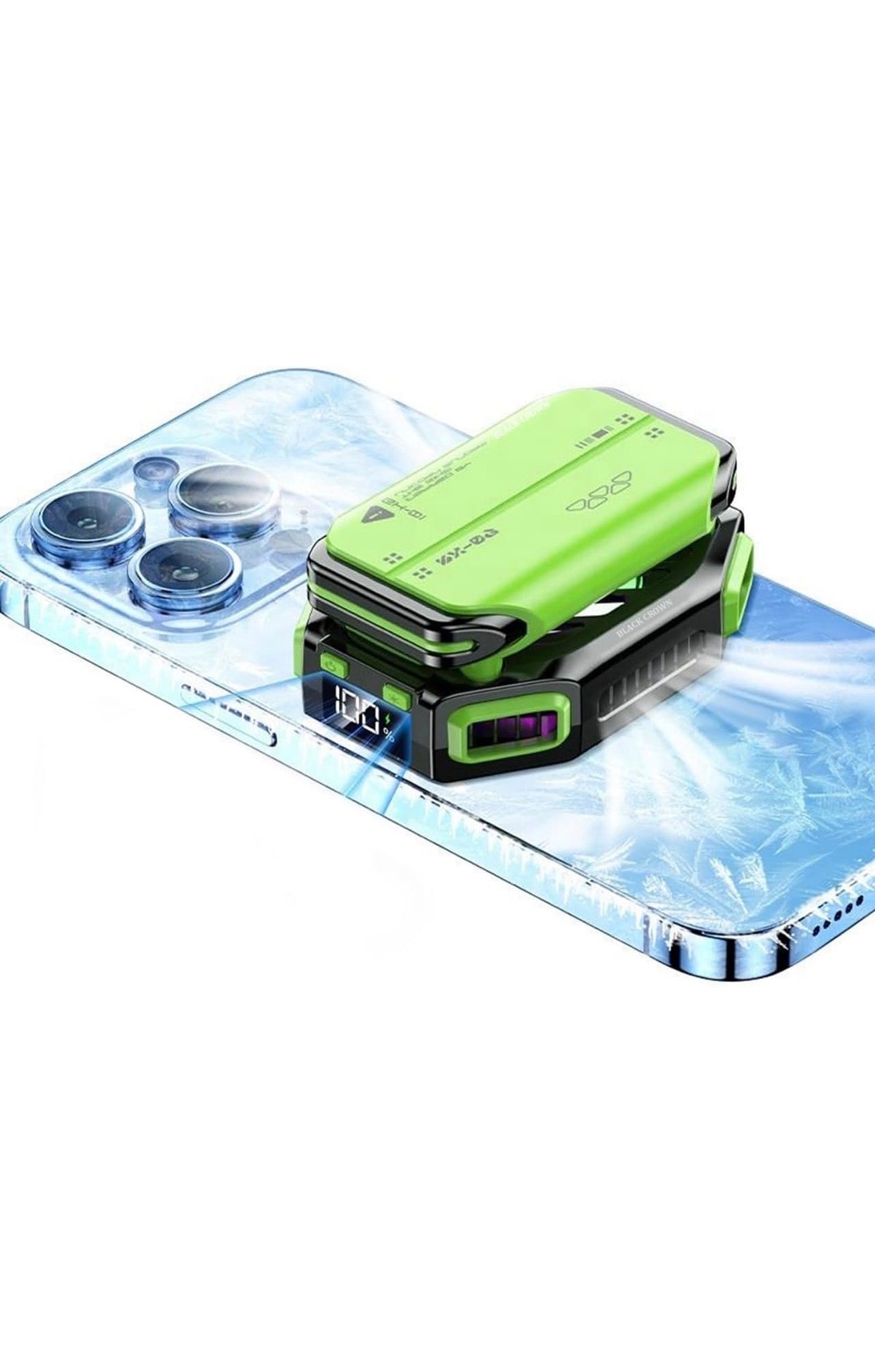 Magnetic Phone Cooler & Holder with Removable Battery | 7-Speed Semiconductor RGB Gaming Refrigeration | Portable External Radiator for Cooling Device and Smooth Working.