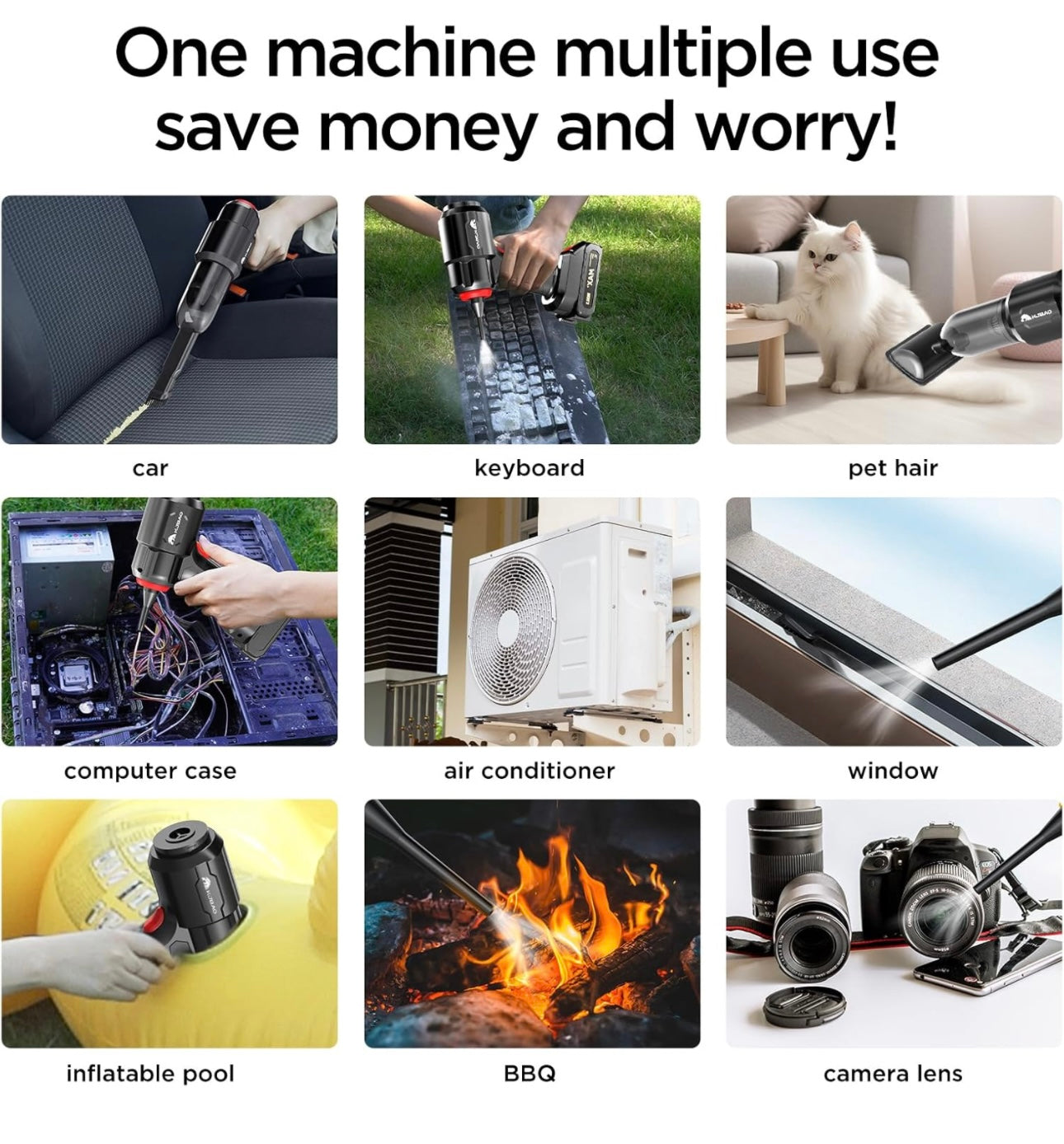 Cordless 3 in 1 High Power Car Vacuum Cleaner Portable
Wireless