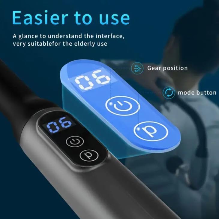 EXTENDED HANDLE MASSAGER BLD-339 Gun for Back, Neck, & Muscle Pain Relief