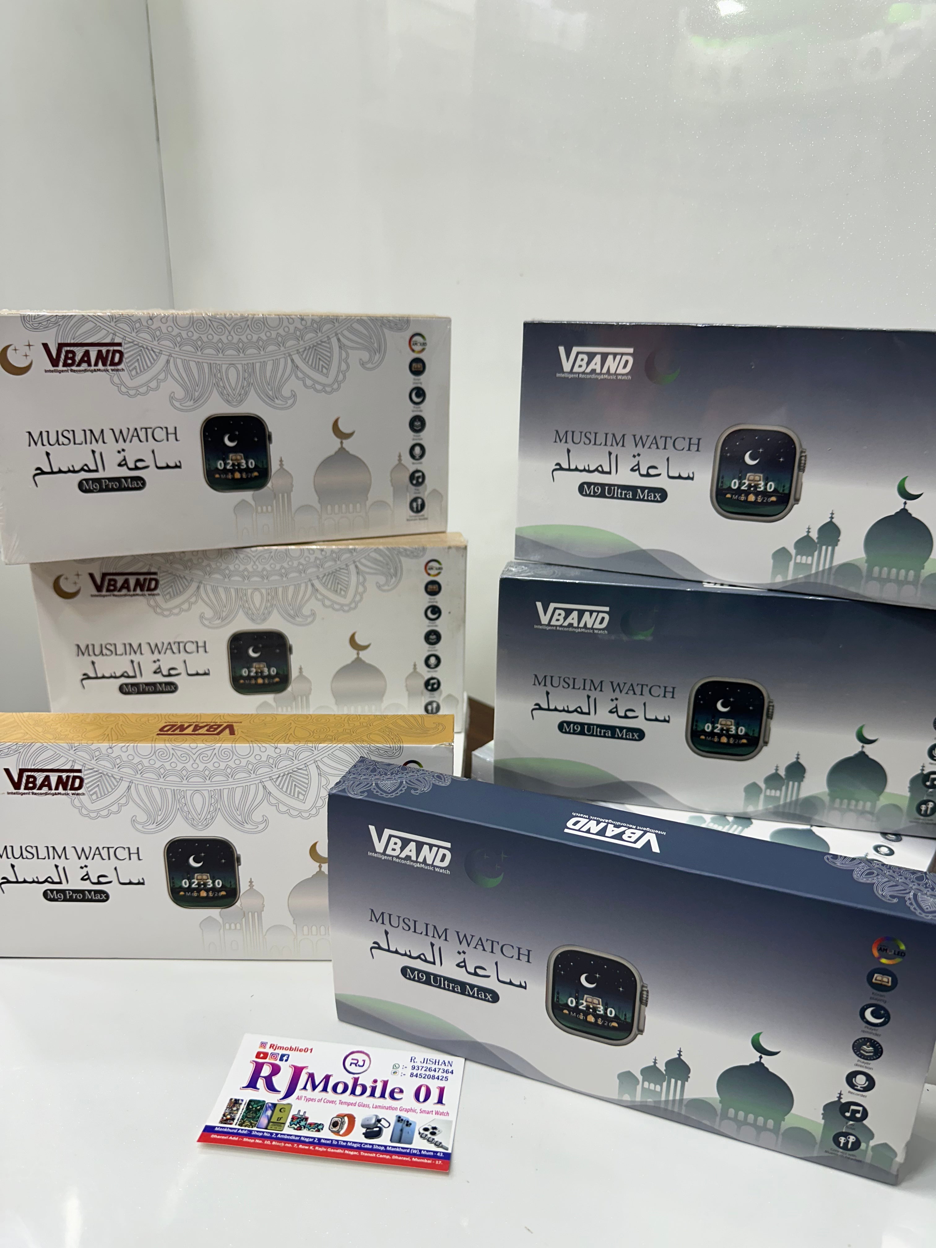 Muslim Smartwatch M9 Ultra Max – Black Color , silver