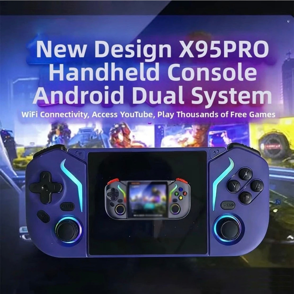 Playtastic X95 Pro Game Console 3.5 Inch Screen
Android WiFi 64 GB with 20000+ Preinstall video game
20+ Simulators