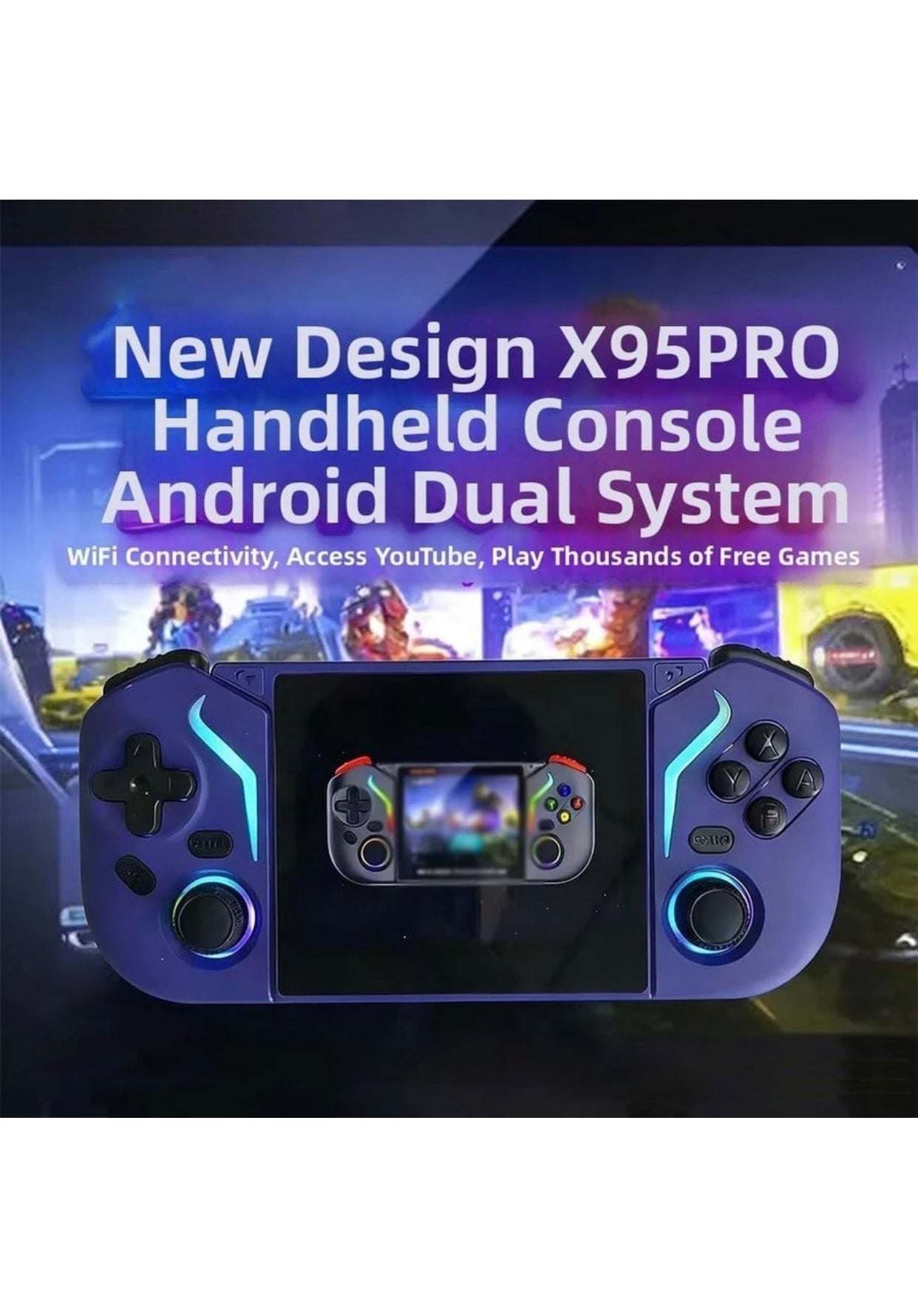 Playtastic X95 Pro Game Console 3.5 Inch Screen
Android WiFi 64 GB with 20000+ Preinstall video game
20+ Simulators