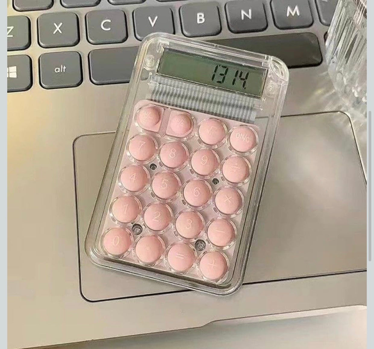 Worlds smallest 8 Digit Display Silence Widescreen Mini Calculator