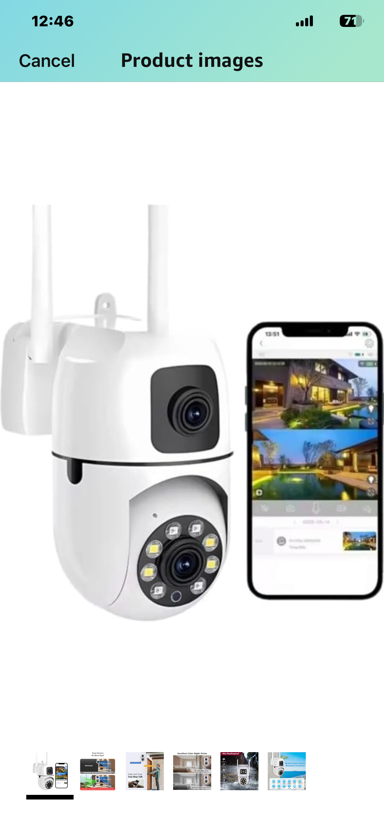 Dual Lens Hd 3MP+3MP 1080P 360° Pan & Tilt Home Security Camera