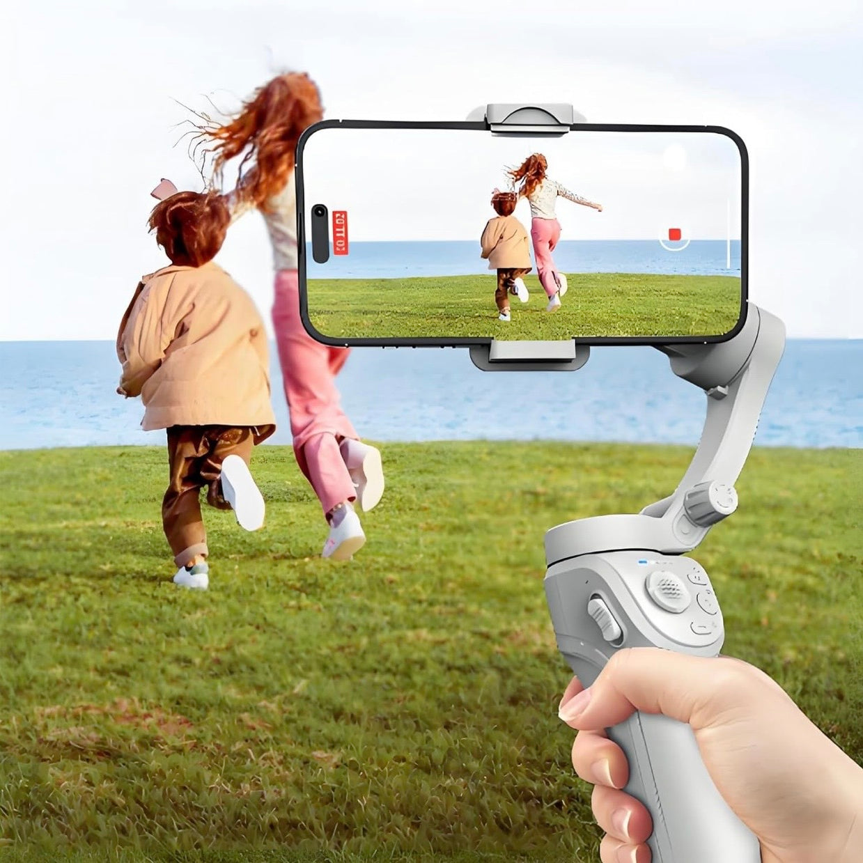 Three-axis Mobile Phone Frame, Selfie Stick, Anti-shake Live Photography Mobile Phone Stabilizer gimble