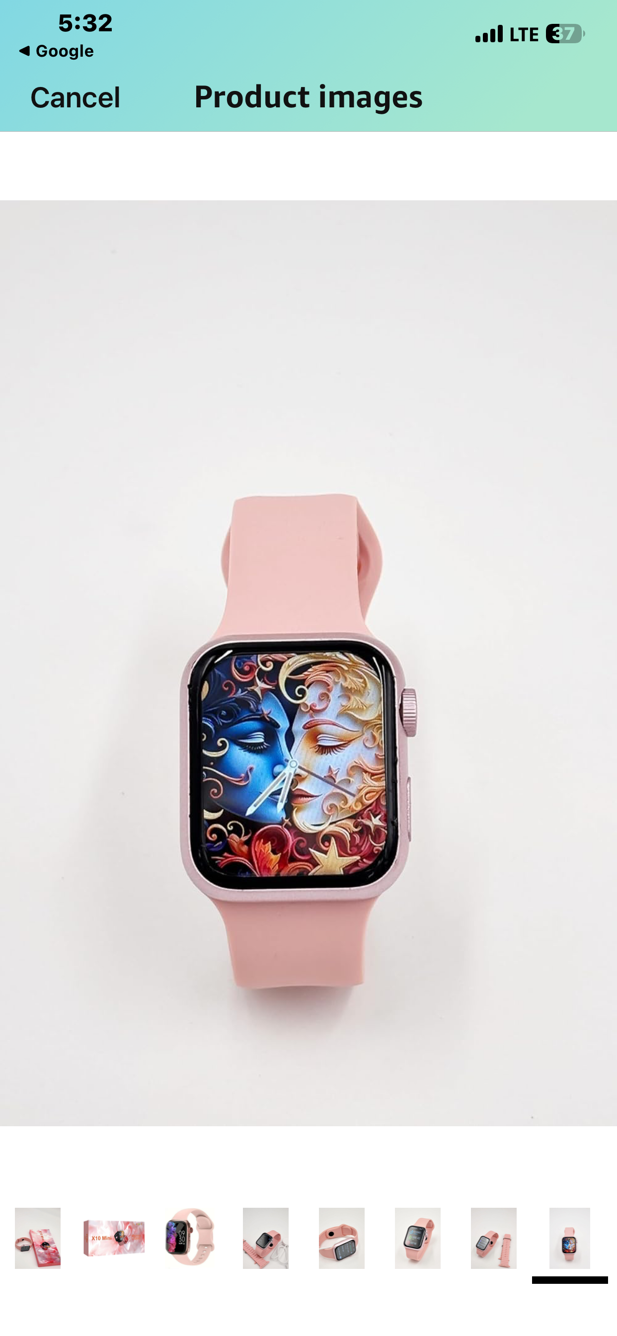 X10  ladies Mini Smartwatch – very small watch 1.72 Infinite Display, Sleek & Compact Design, Advanced Fitness & Health Tracking, Heart Rate Monitor, Stylish & Comfortable All-Day Wear (Pink/Black)