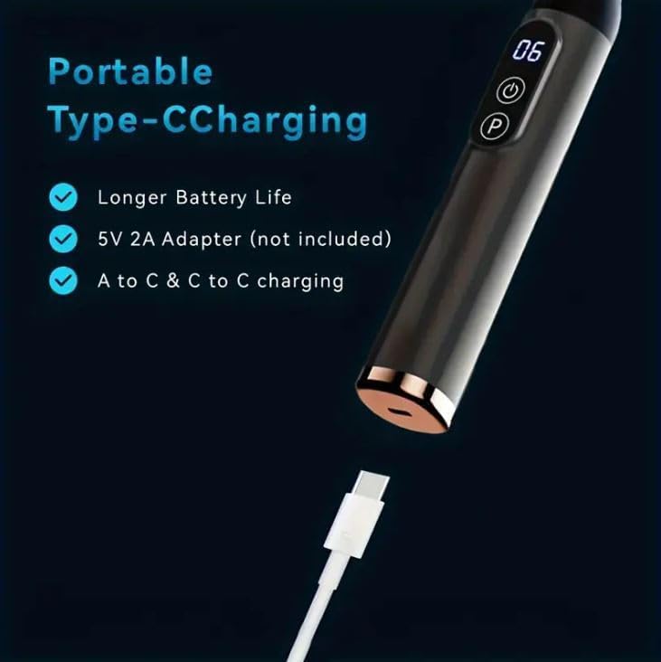 EXTENDED HANDLE MASSAGER BLD-339 Gun for Back, Neck, & Muscle Pain Relief