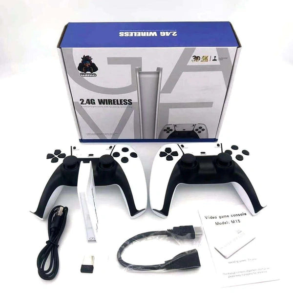 2.4G Wireless Game Stick, 20,000+ Preloaded Games 2 Wireless Joysticks Included Plug & Play On Any TV