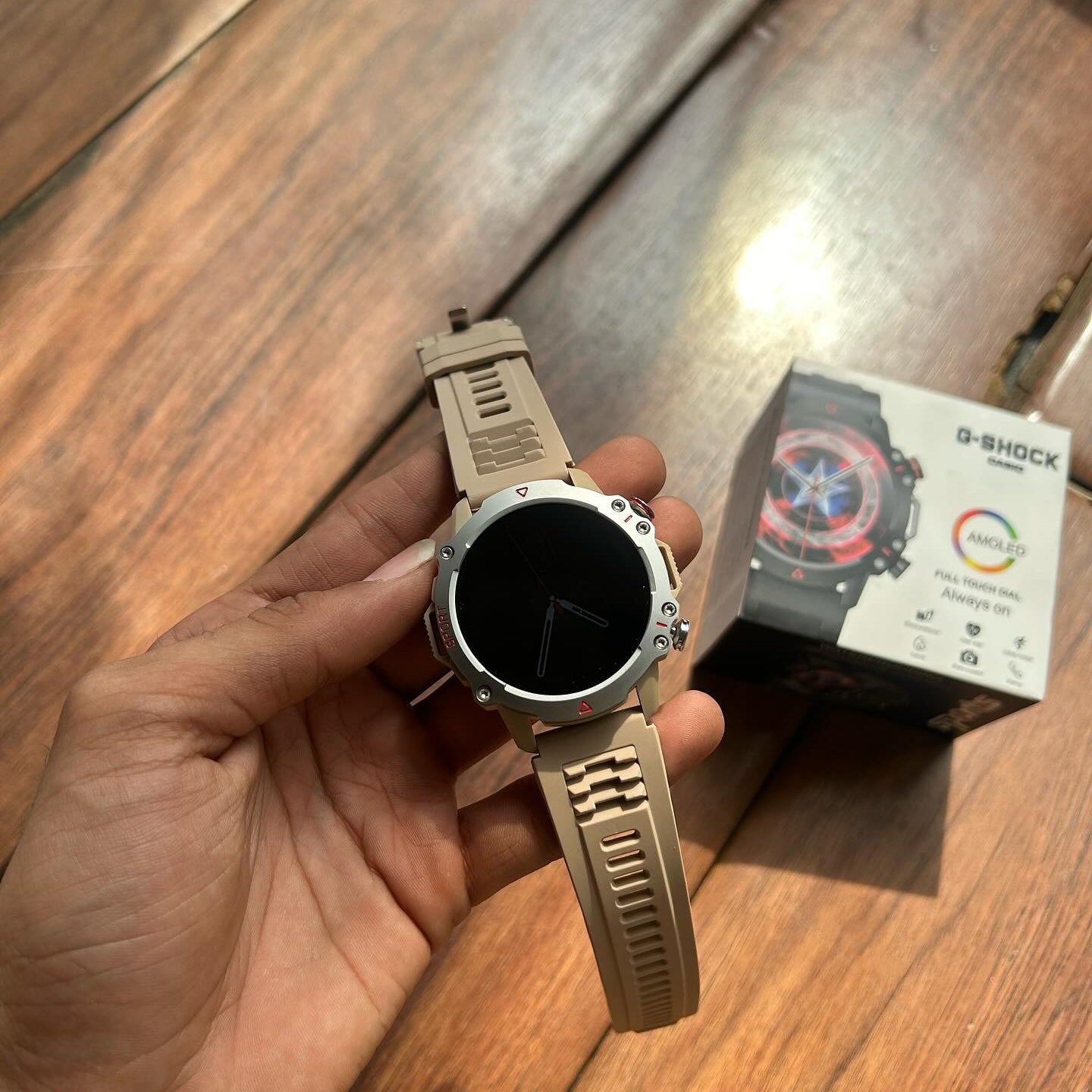 TF10 Pro Round Dial Amoled Display smart watch ￼