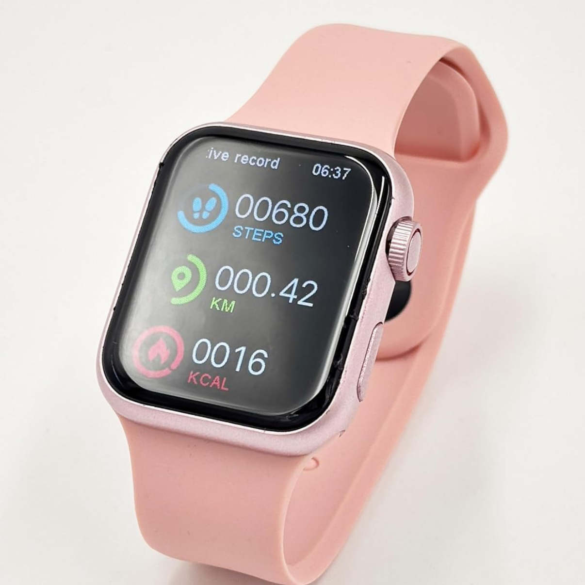 X10  ladies Mini Smartwatch – very small watch 1.72 Infinite Display, Sleek & Compact Design, Advanced Fitness & Health Tracking, Heart Rate Monitor, Stylish & Comfortable All-Day Wear (Pink/Black)