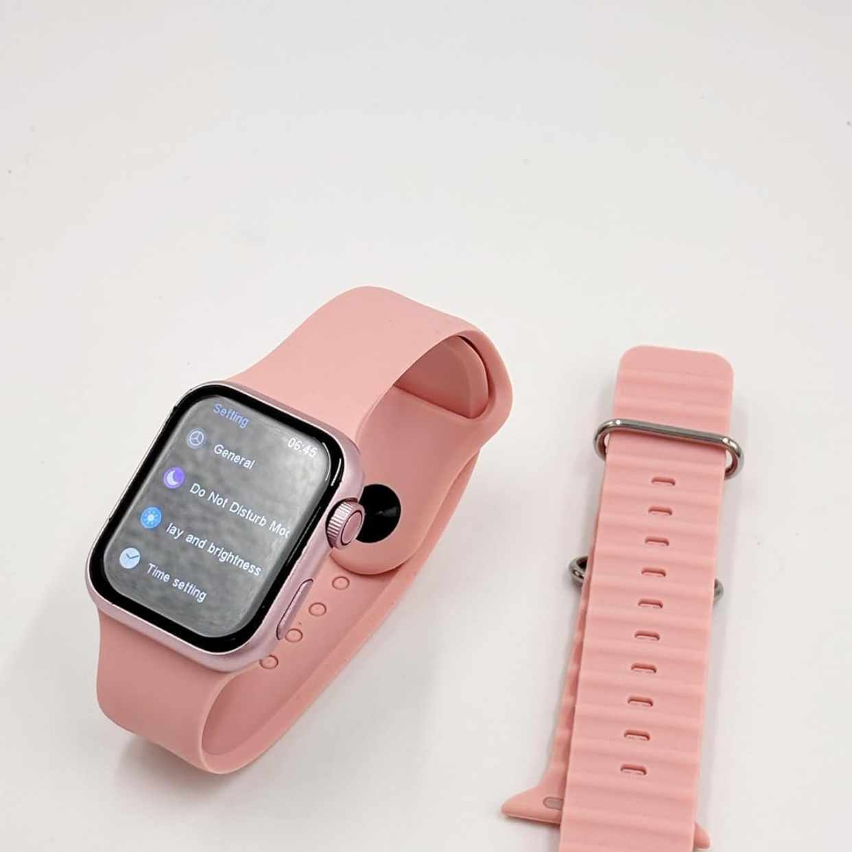 X10  ladies Mini Smartwatch – very small watch 1.72 Infinite Display, Sleek & Compact Design, Advanced Fitness & Health Tracking, Heart Rate Monitor, Stylish & Comfortable All-Day Wear (Pink/Black)