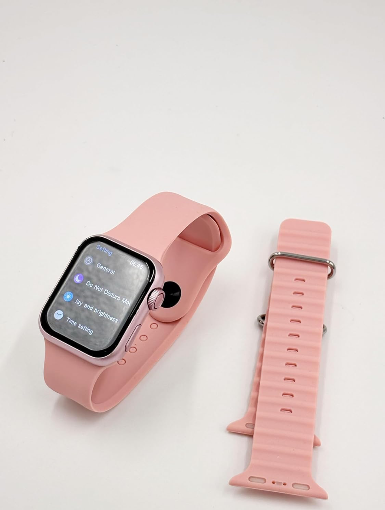 X10  ladies Mini Smartwatch – very small watch 1.72 Infinite Display, Sleek & Compact Design, Advanced Fitness & Health Tracking, Heart Rate Monitor, Stylish & Comfortable All-Day Wear (Pink/Black)