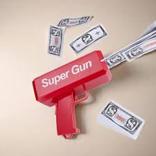 Make It Rain Gun Cash Gun Money Gun The Cash Cannon Money Gun Toy for Kids and adults
