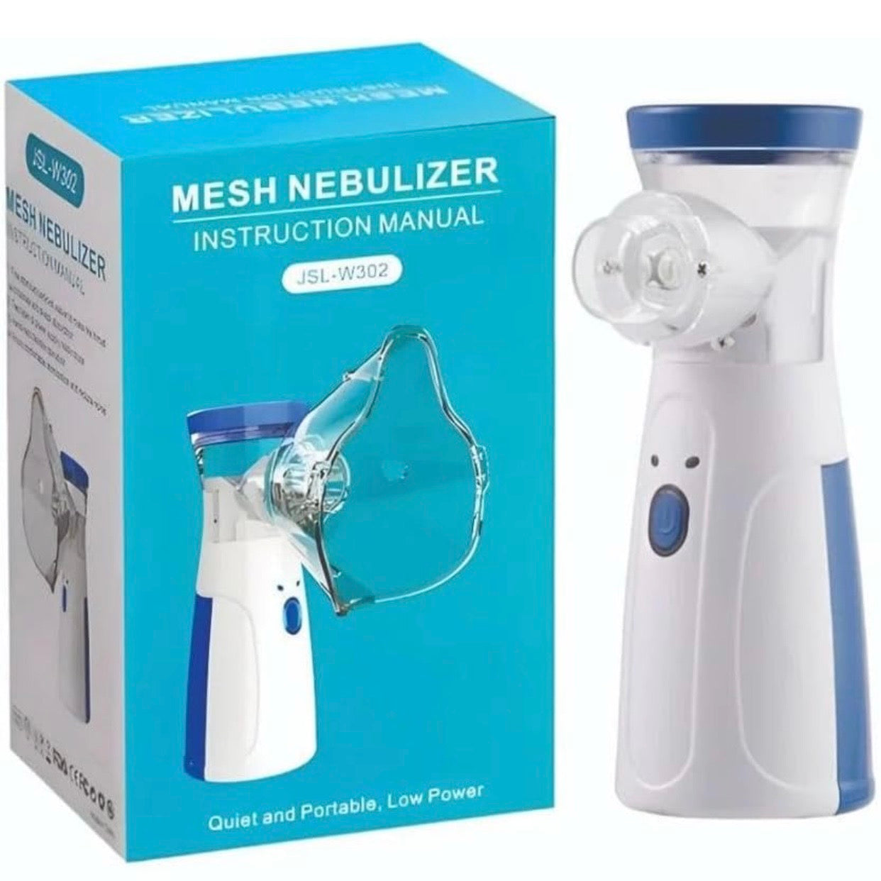 Portable Mesh Nebulizer Handheld, One Touch Operation, No Noise, High Nebulization Rate, Personal Inhalers For Breathing Problems Lightweight, Travel Friendly For Adults & Kids