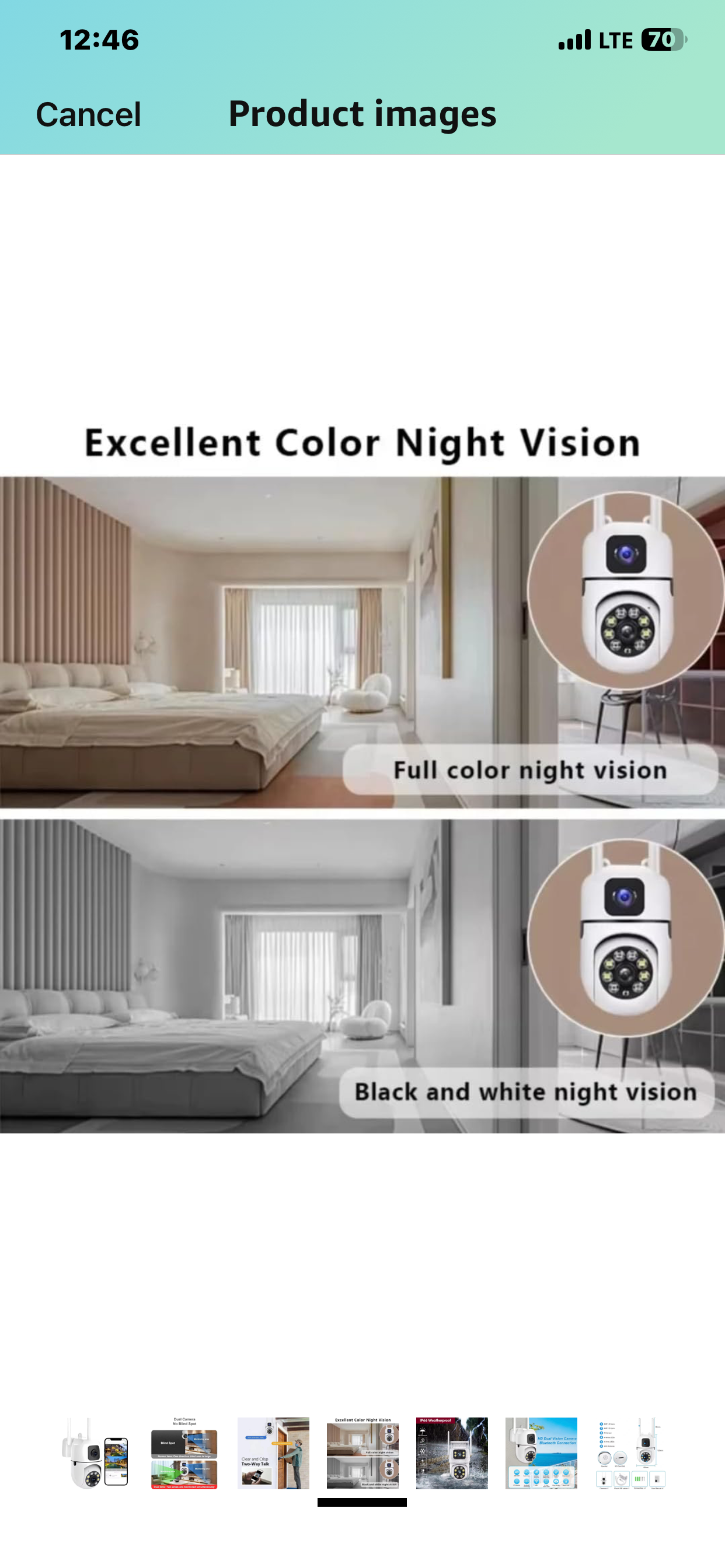 Dual Lens Hd 3MP+3MP 1080P 360° Pan & Tilt Home Security Camera