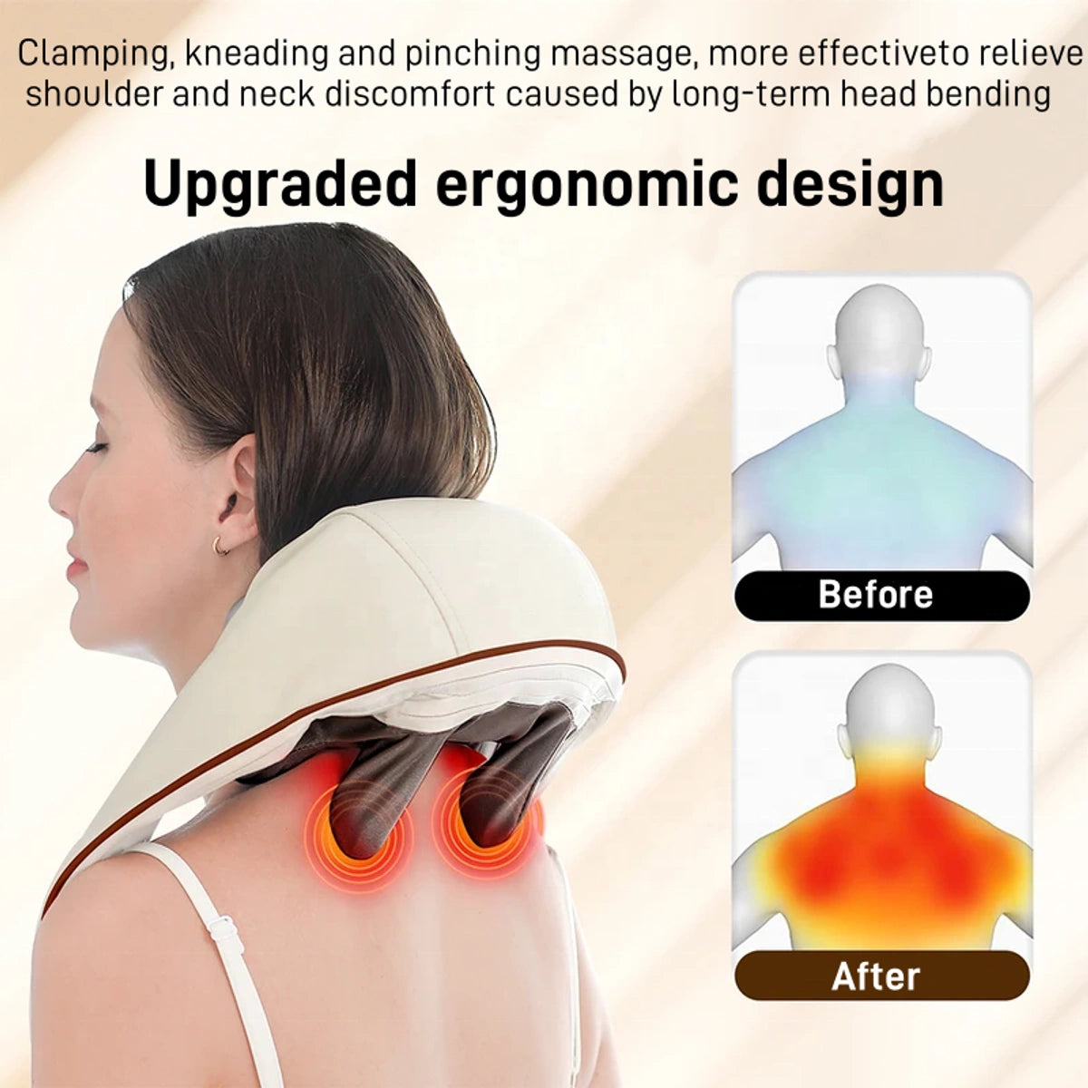 Back And Neck Heated Stretcher Massager – Relaxation And Pain Relief Tool