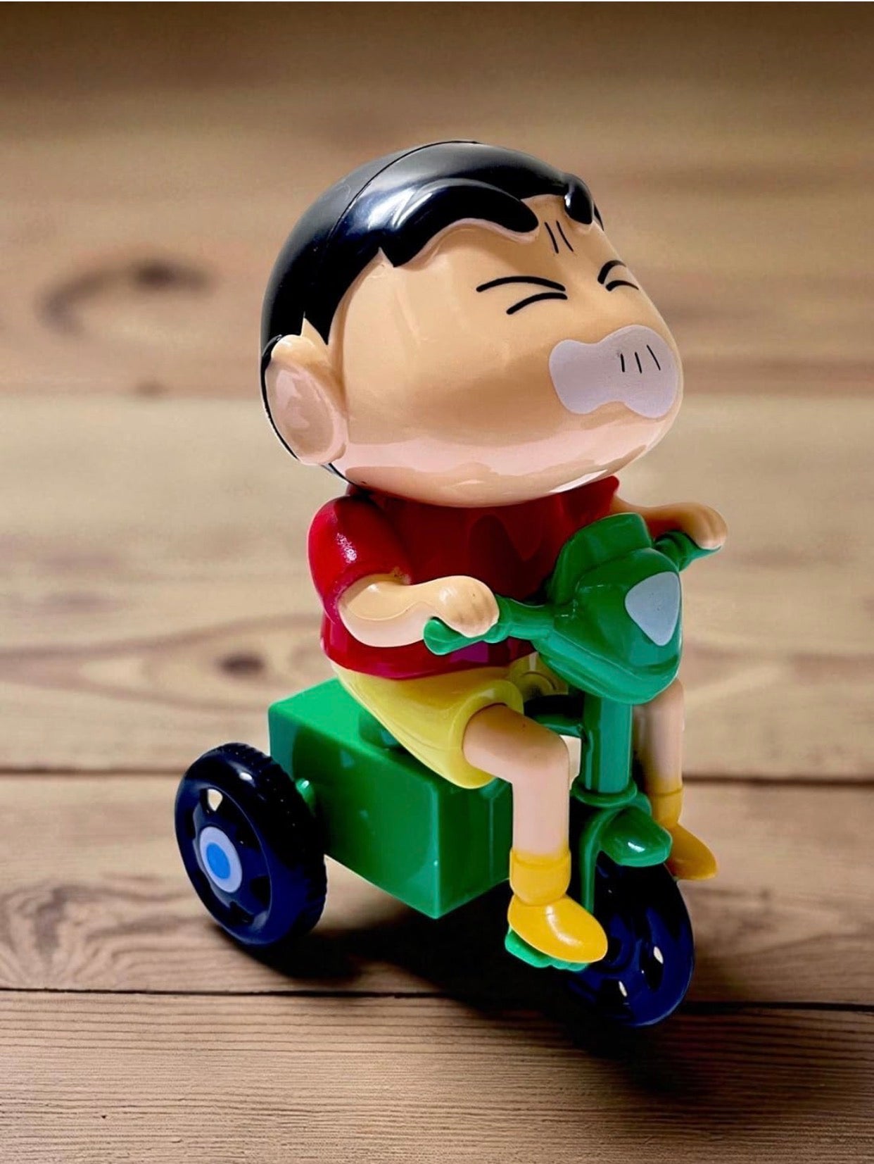 Cartoon Action Figure on Tricycle | Cute Shinchan Toy for Kids | Collectible Anime Figure | Shinchan Bike Toy Gift for Boys & Girls