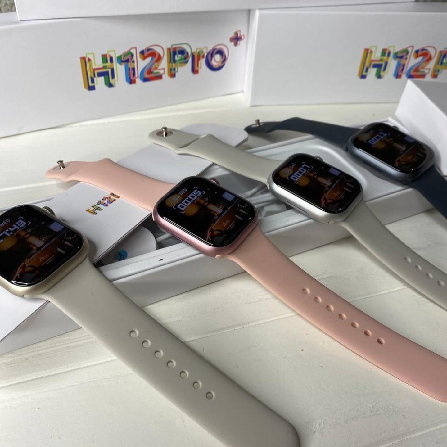 H12 Pro Plus AMOLED Smart Watch 4GB ROM Men 45mm Local Music Recording hello ￼