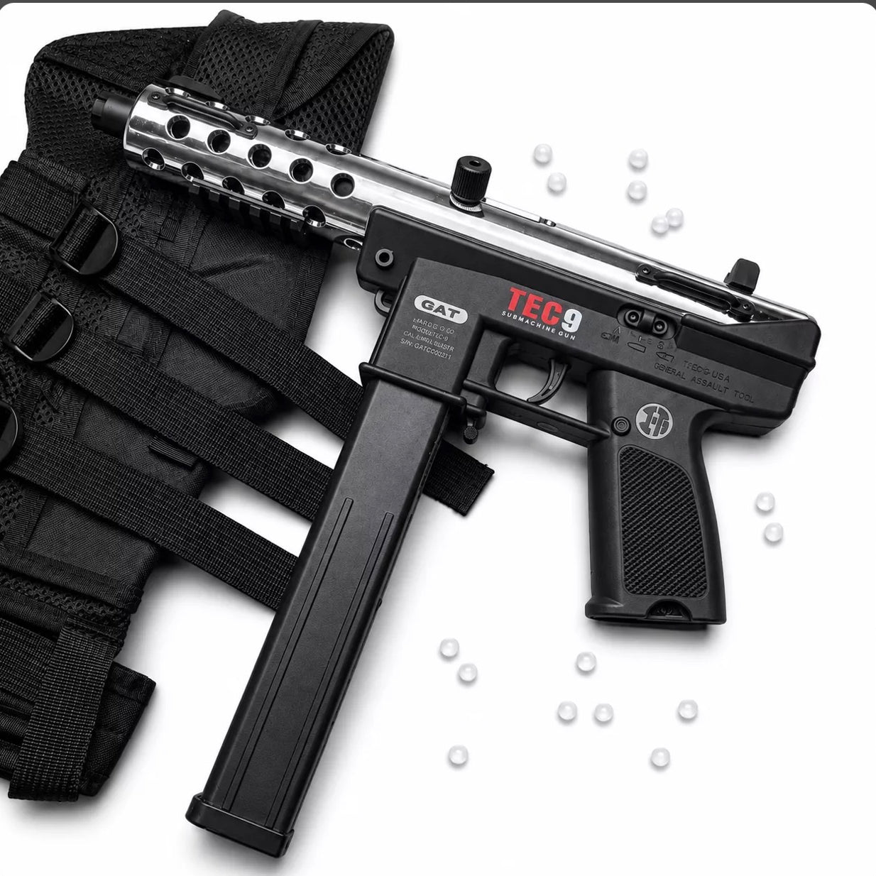 Tec-9 Electric Gel Blaster Gun (Hobby Grade)