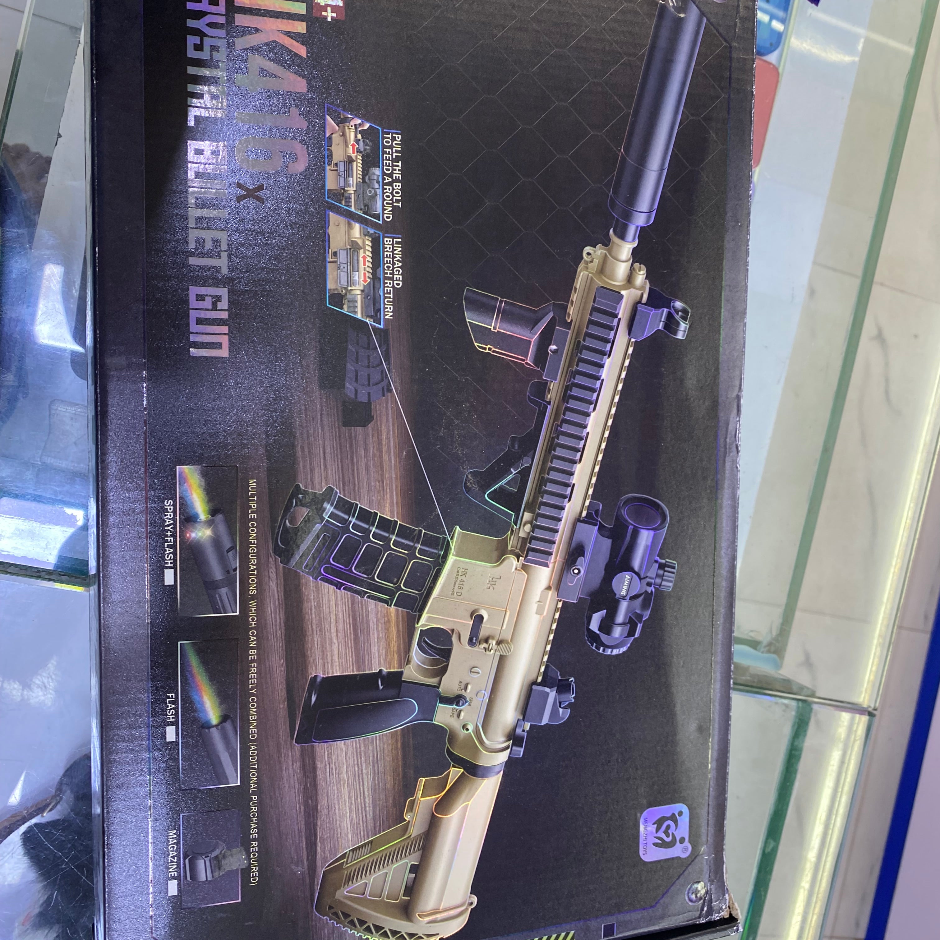 Hk416x crystal bullet gun blaster