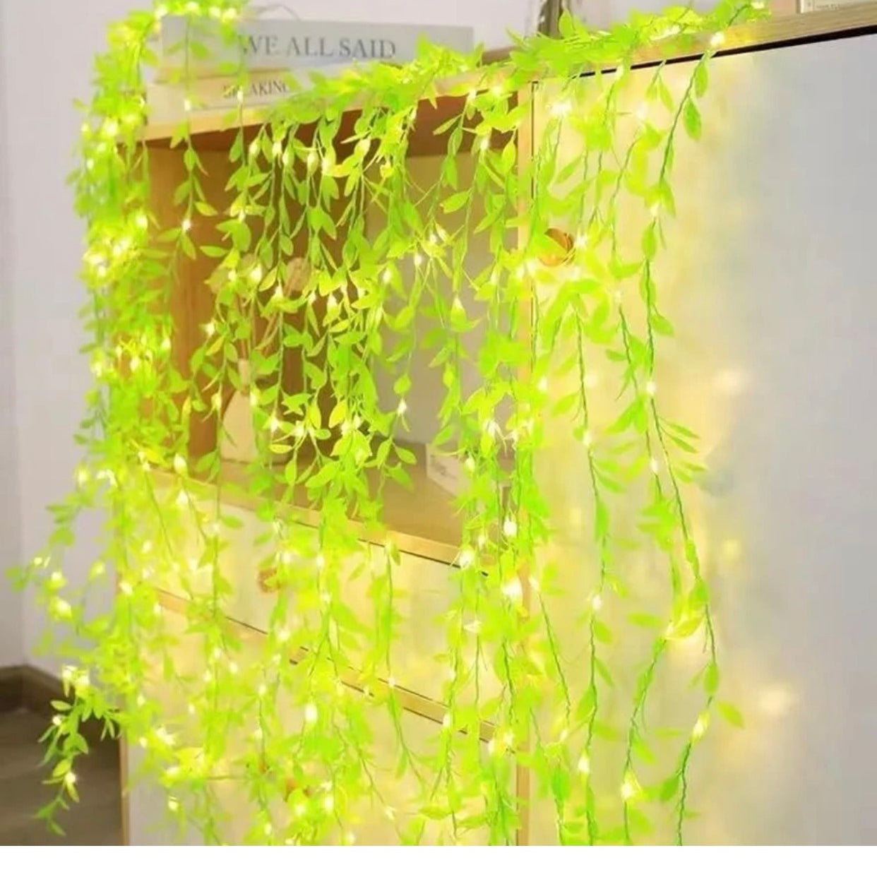 Green Leaf Curtain Ultra Bright Light